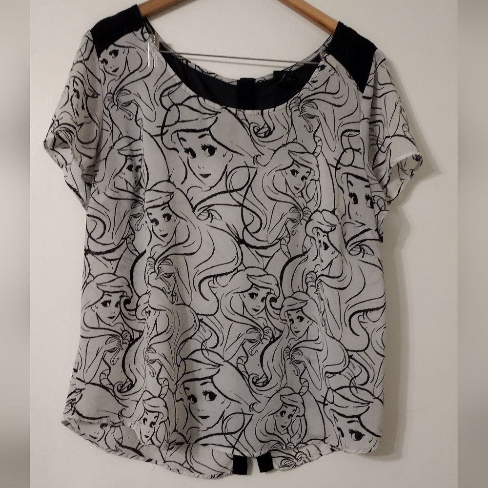 Torrid Disney Ariel lightweight dress blouse
